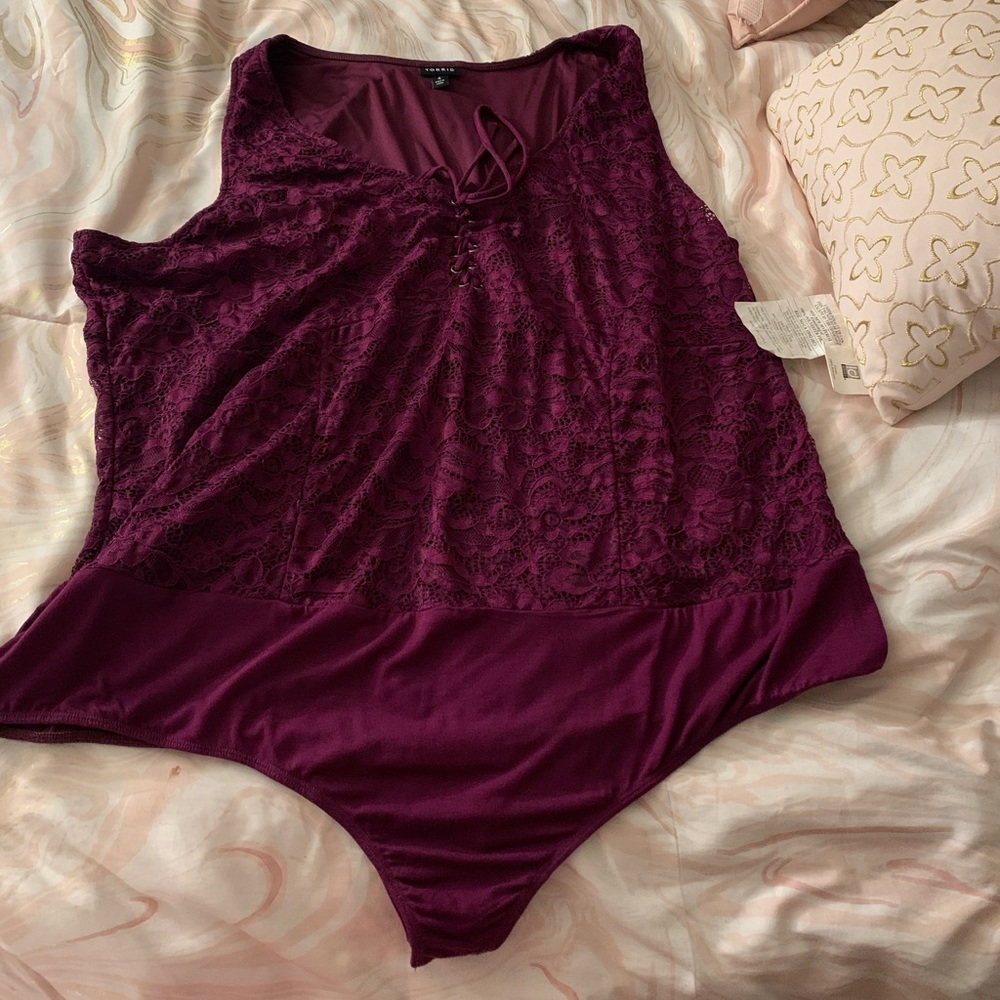 Torrid Purple Lace Bodysuit